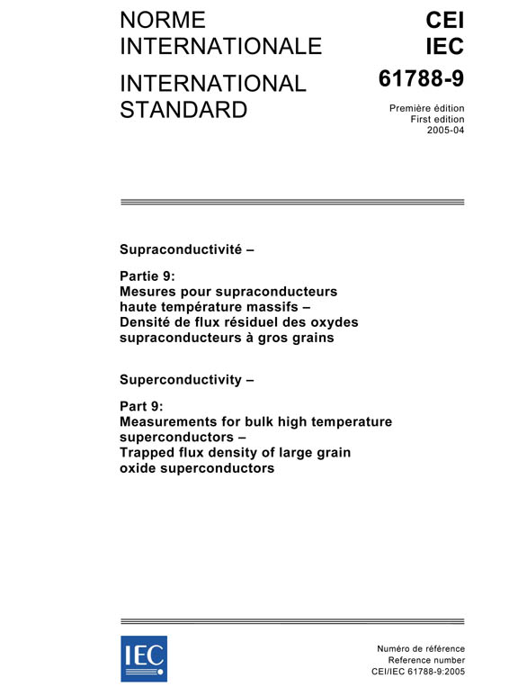 Cover IEC 61788-9:2005